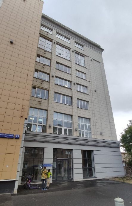 фасад дома, здание по адресу г Москва, ул Большая Новодмитровская, д 23 стр 1